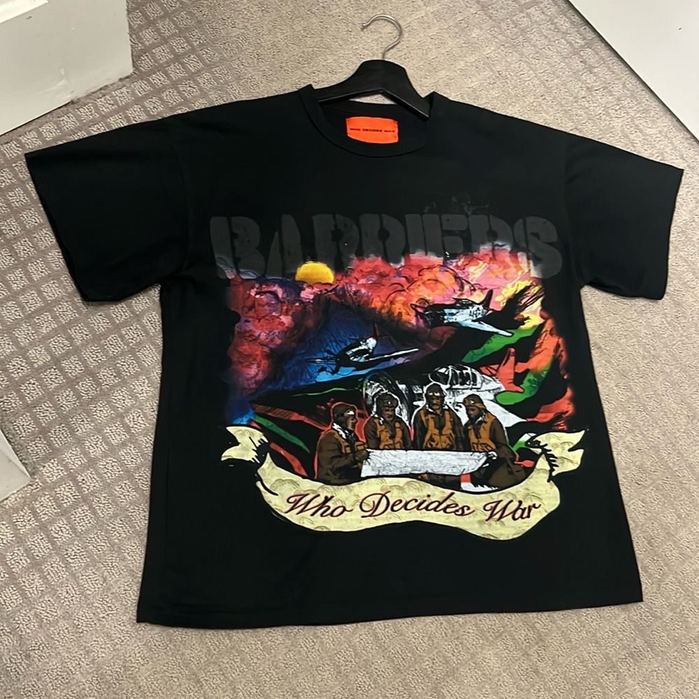 Who decides war/BARRIERS Tuskegee air Collab tee. Sz. Sm Never been worn.Org$275